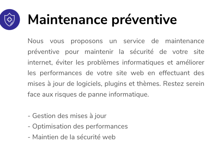 Maintenance de site web