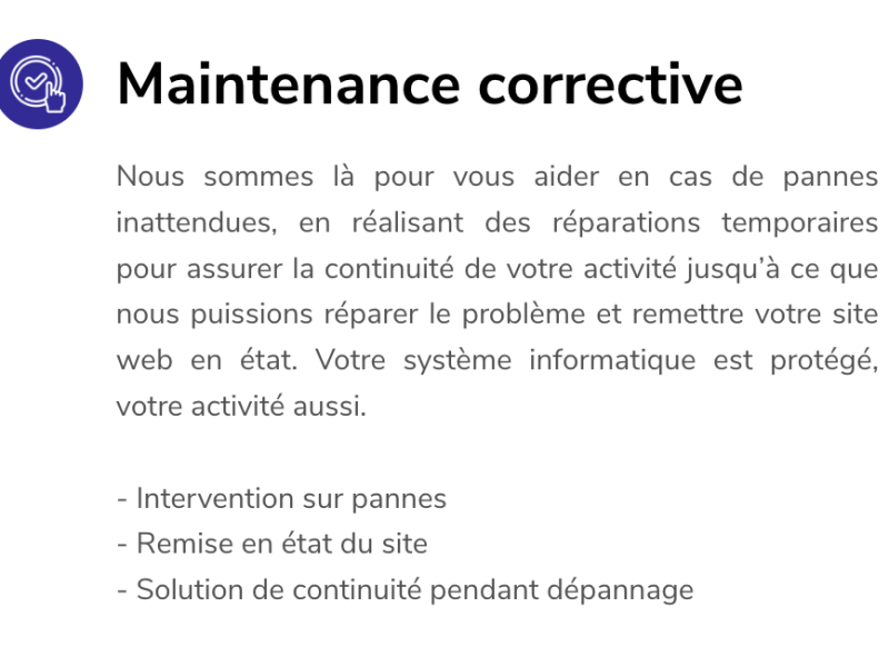 Maintenance de site web